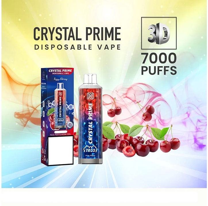 Crystal Prime 7000 Fizzy Cherry  Flavour