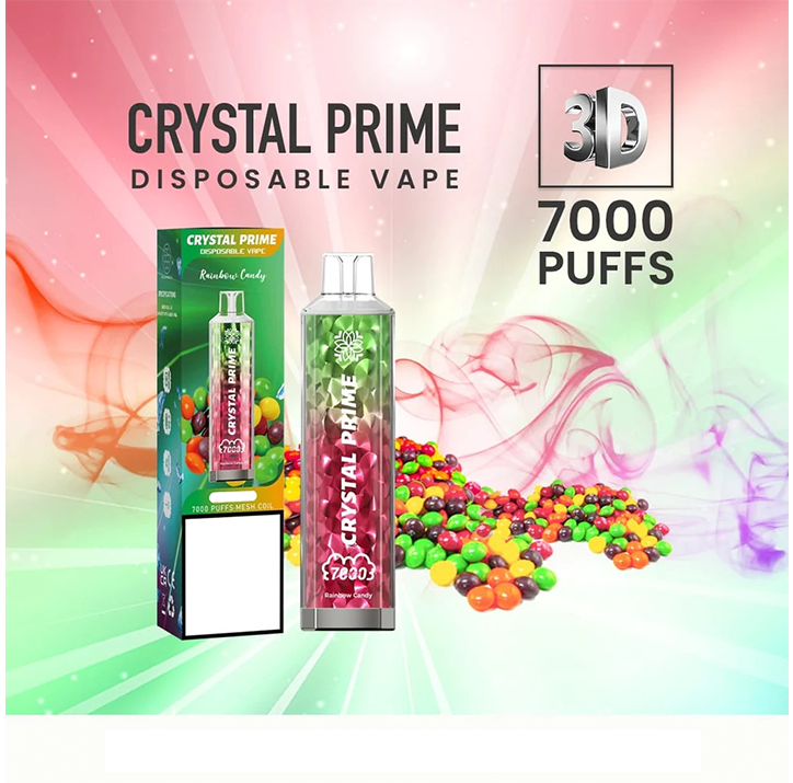 Crystal Prime 7000 Puffs Disposable Vape Box of 10