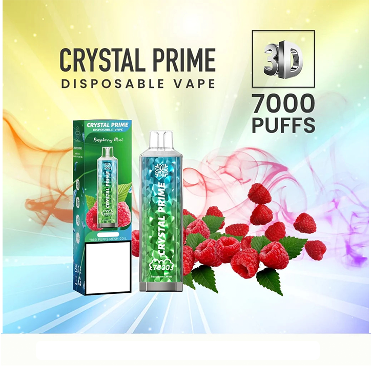 Crystal Prime 7000 Raspberry Mint Flavour