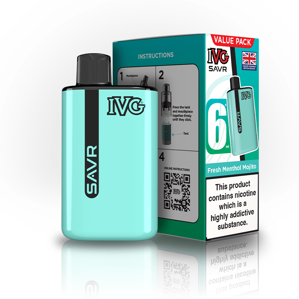 IVG SAVR 3000 Disposable Starter Vape - Pack of 5 - Flavour