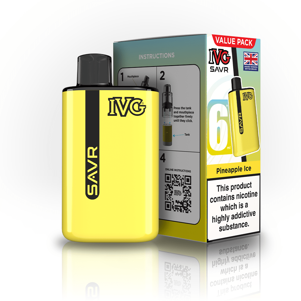 IVG SAVR 3000 Disposable Starter Vape - Pack of 5 - Flavour