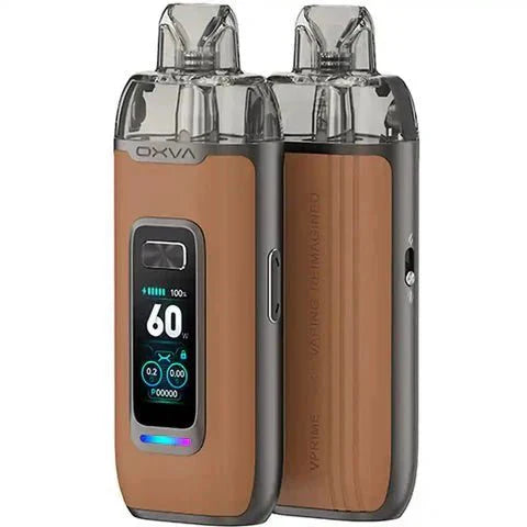 Oxva VPrime Pod Kit - Brown Leather - vapeukwholesale