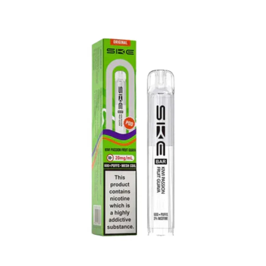 SKE Bar 600 Prefilled Pod box of 10 in Kiwi Passion Fruit Guava at UK Vaper Wholesale