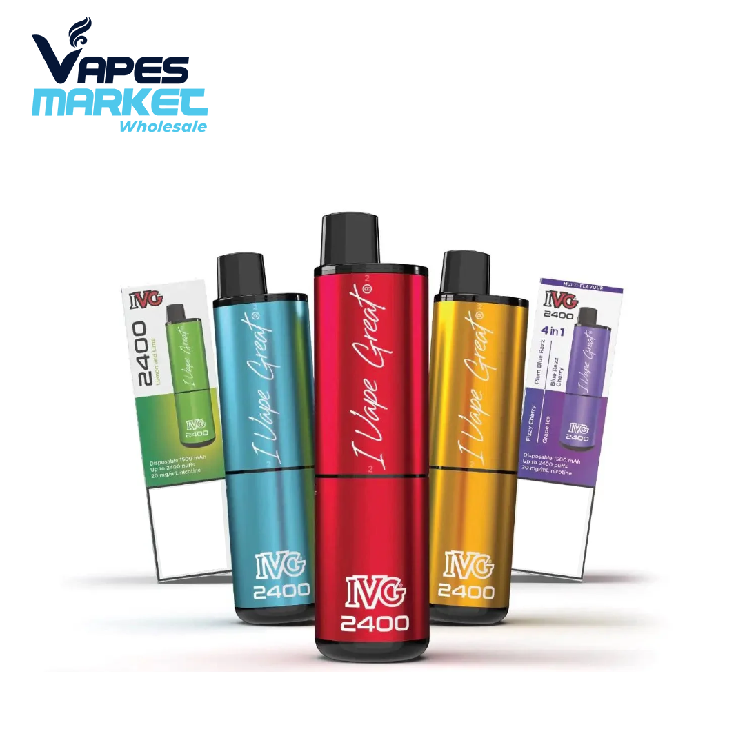IVG 2400 Disposable Vape Pod Puff Bar (Box of 5)