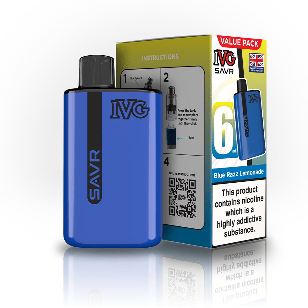 IVG SAVR 3000 Disposable Starter Vape - Pack of 5 - Flavour