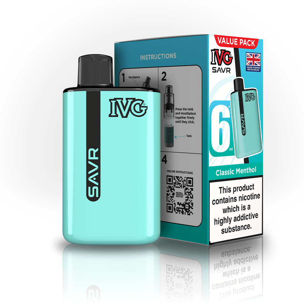 IVG SAVR 3000 Disposable Starter Vape - Pack of 5 - Flavour