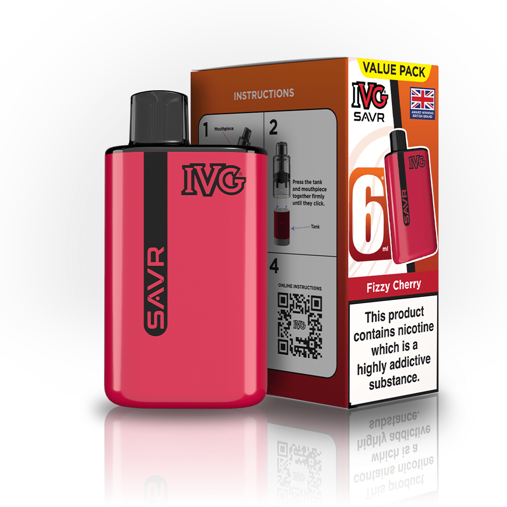 IVG SAVR 3000 Disposable Starter Vape - Pack of 5 - Flavour