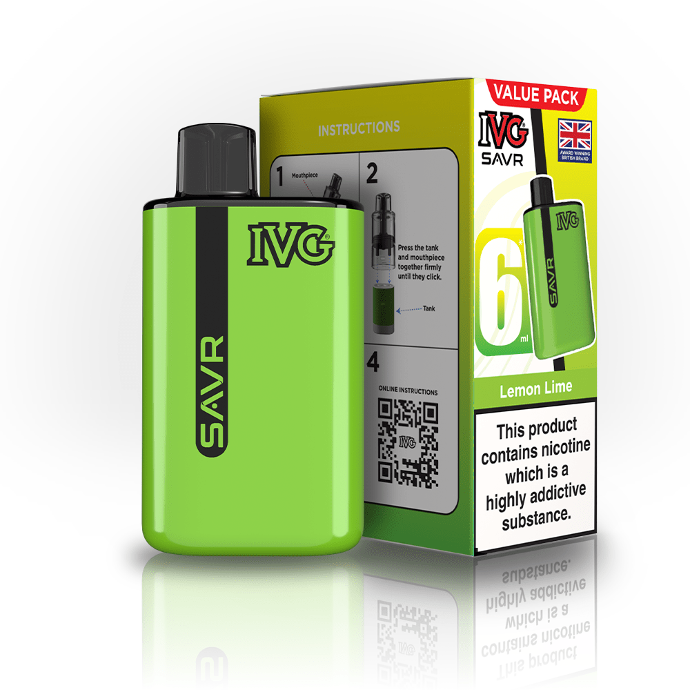 IVG SAVR 3000 Disposable Starter Vape - Pack of 5 - Flavour