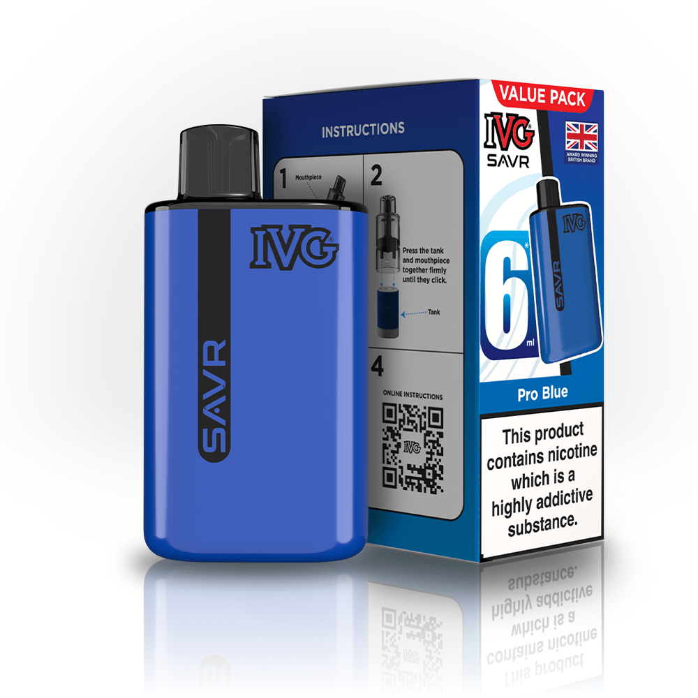IVG SAVR 3000 Disposable Starter Vape - Pack of 5 - Flavour