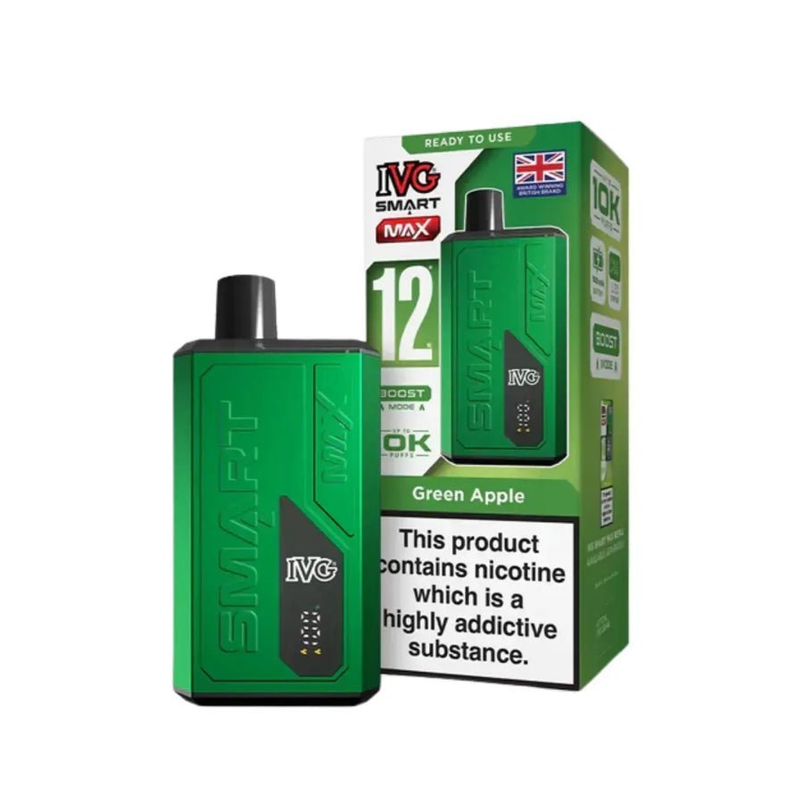 IVG Smart Max 10000 Prefilled Pod Vape Kit - Box of 5 Grape Apple at UK Vaper Wholesale